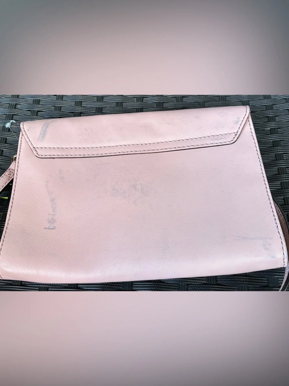 kate spade Light Pink Leather Crossbody Bag.